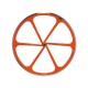 Ruote Fixed a 6 razze Arancio Fluo POSTERIORE
